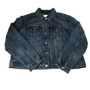 GAP Icon Denim Jacket Women’s Medium Indigo Wash Jean Jacket XXL Tall